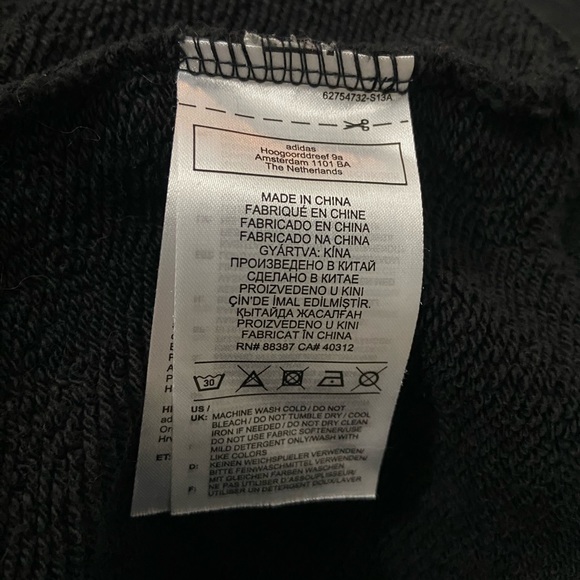 adidas Originals - Trefoil Chenille Logo Crewneck (Black) - Picture 5 of 7